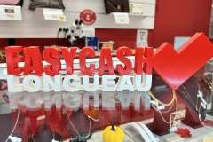 Enseigne 3D professionnelle EasyCash Longueau - NuRRe3D Amiens