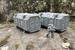 Décors de wargames 3D à peindre type Warhammer 40k Amiens NuRRe3D